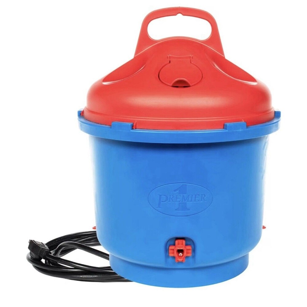Premier 1 All-Season Heated Poultry Waterer for Chickens & Ducks – 3 Gallon